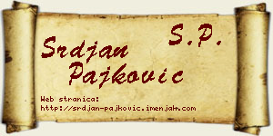 Srđan Pajković vizit kartica